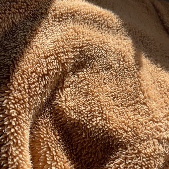 Fuzzy Light Brown Crop Sweater - Picture 2 of 6